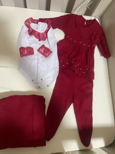 Saída maternidade vermelho