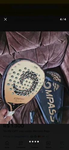 Raquete Padel Compass Hexa 12k 2025