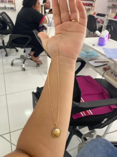 Cordão de ouro 18k já com o pingente!
