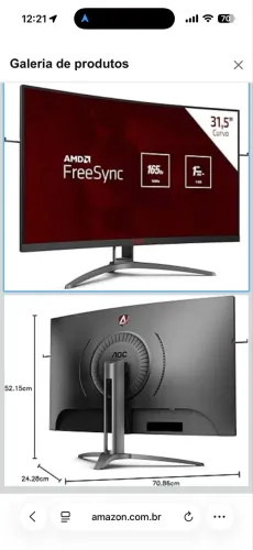 Monitor AGON 31.5 Curvo