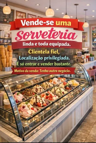 Sorveteria licenciada com marca própria 