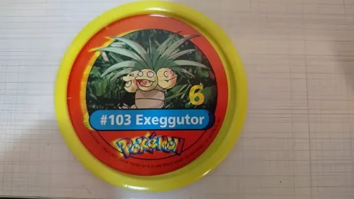 Tazos Estrela Pokémon Pokemetal #103 Exeggutor