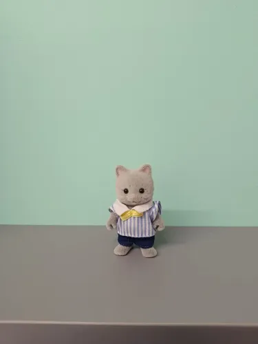 Gato chantily cinza vintage sylvanian families