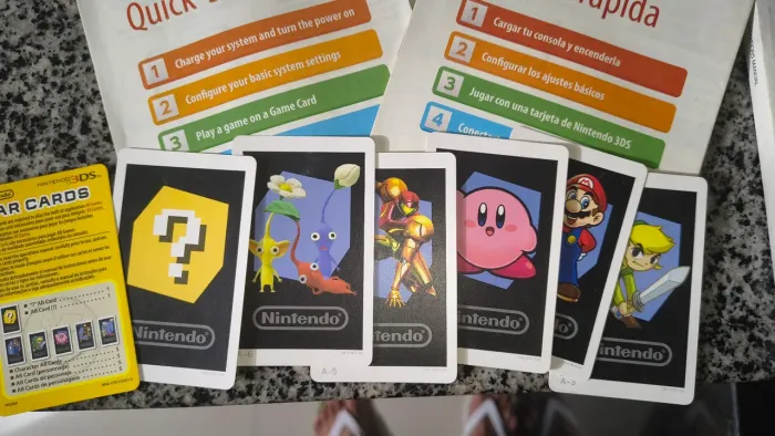 Manual e AR Cards Nintendo 3DS