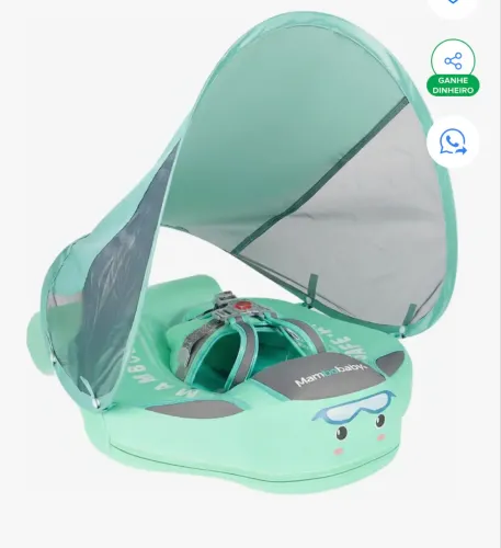 Boia MamboBaby Classic Com Cauda e Proteção FPU 50+ (3 meses a 3 anos)