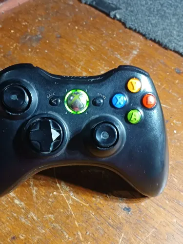 Controle Original Microsoft Xbox 360 preto sem fio