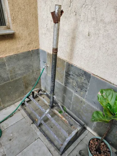 Lixeira de aço de calçada