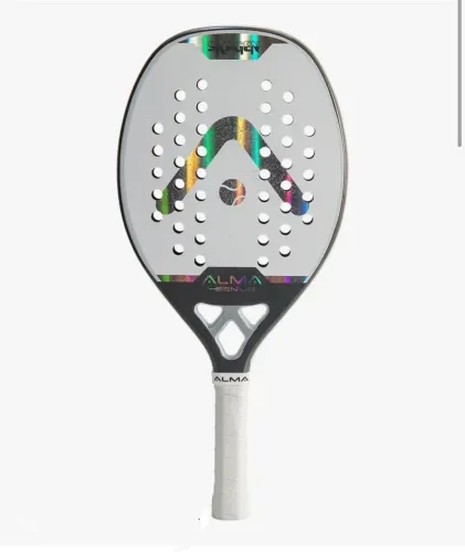 Raquete Beach Tennis Carbono 3K Skagen Branca Alma Genius