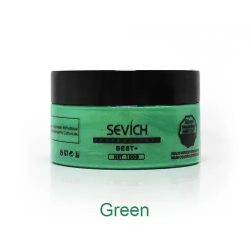 Cera Modeladora Colorida Sevich Verde Cabelo Barba Pigmentação Temporária Pomada 100g