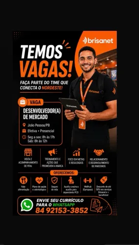 Desenvolvedor de mercado Brisanet