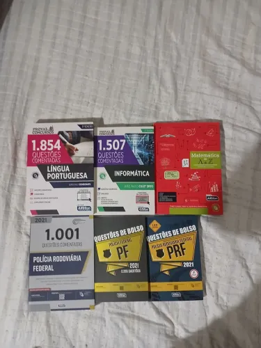 Livros da Alfacon Português, Informática, PF e PRF