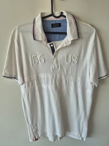 Camisa Polo Zara Man branca