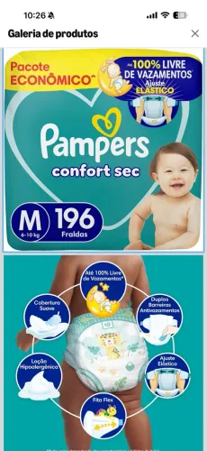 Fralda Pampers