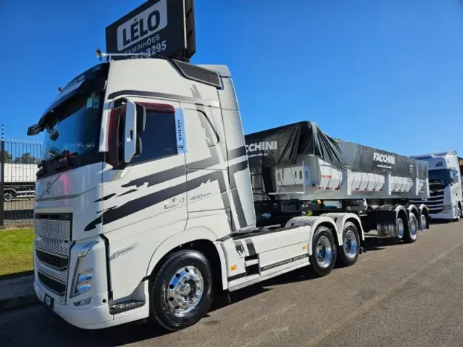 Volvo FH 460 6x2 Globetrotter Ano 24 Susp Mola Geladeira + Basculante Facchini 25m³ 0km
