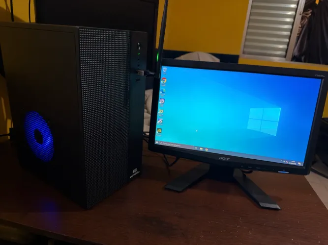 PC +MONITOR CORE I5/ GT 710 2GB/ 8GB / HD 1TB/ FONTE 500w/ WI-FI/ W10 E PACOTE OFFICE
