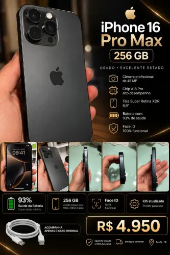 IPHONE 16 PRO MAX 256GB