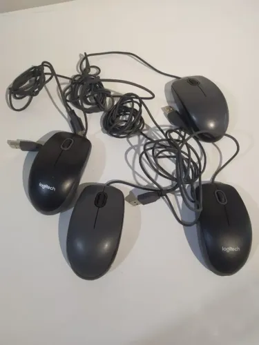 mouse logitech, kit com 4 unidades