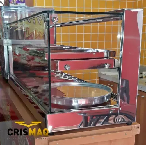 Estufa de Salgados Vitrine Dupla 1,20mt NOVA 