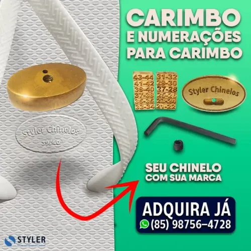 Carimbo e Numerações Para Carimbos de Chinelos