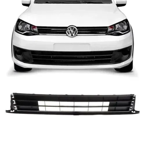 Grade Parachoque Volkswagen Saveiro G6 2014 à 2016 - Cd Ce Cs - Central Preto - Fipparts