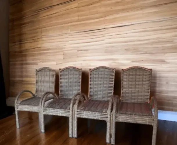 Conjunto de area 4 lugares em fibra sintético