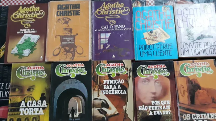 Coleção de romances policiais Agatha Christie e Edgar Wallace