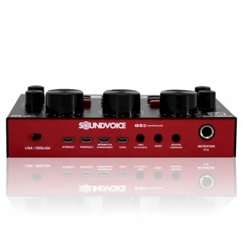 Interface Usb Bluetooh Áudio 12 Efeitos Sound Voice 300 Cast