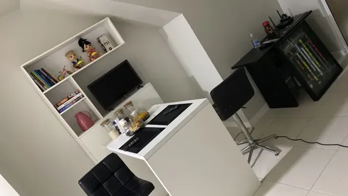Bancada com nicho + banqueta luxo