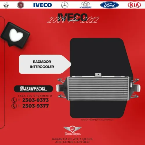 radiador intercooler - iveco