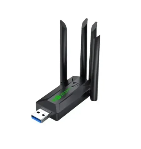 ADAPTADOR USB WI FI 1300 MBPS DUAL BAND 4 ANTENAS IMPORTADO