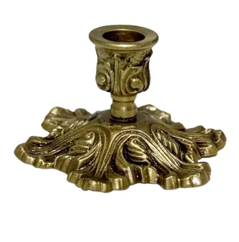 castiçal em bronze  
