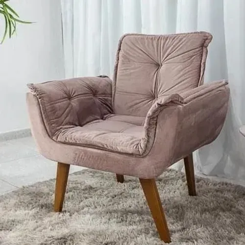 Poltrona Decorativa Rose. Pronta Entrega.