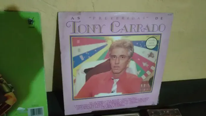 Lp vinil Tony Carrado, disco e capa bom estado. E outros.