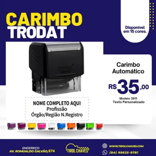 Carimbo Trodat Entrega Rápida