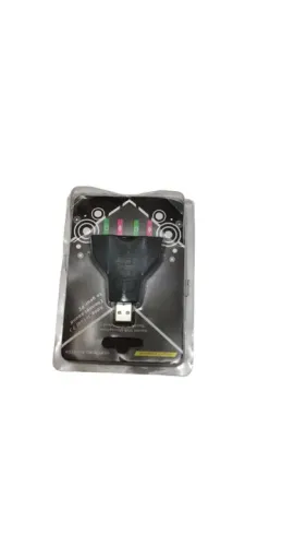 Adaptador USB de Som 7.1 com 2 entradas Fone e microfone Novo