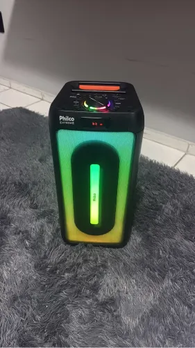Caixa de Som Philco Extreme - Potente com LED RGB