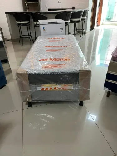 Cama Solteiro Colchão Mêron