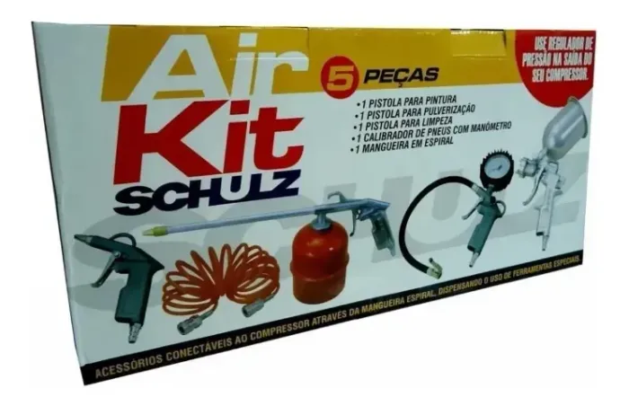 Kit Acessórios para Compressor de Ar Air  Schulz - 5 Peças