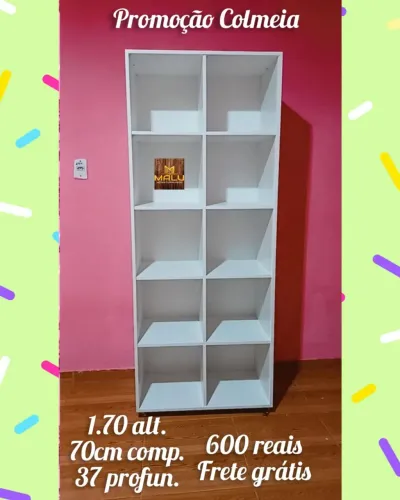 Estante Colmeia Branca - Promoção!