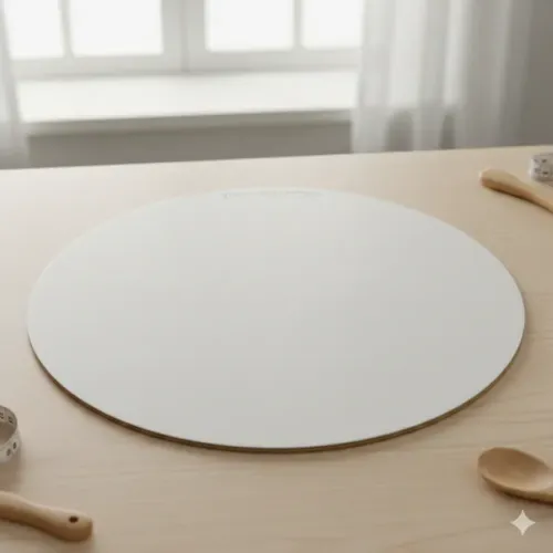 Kit 10 Cake Board Branco Redondo, 20cm, Base para Bolo, Branco