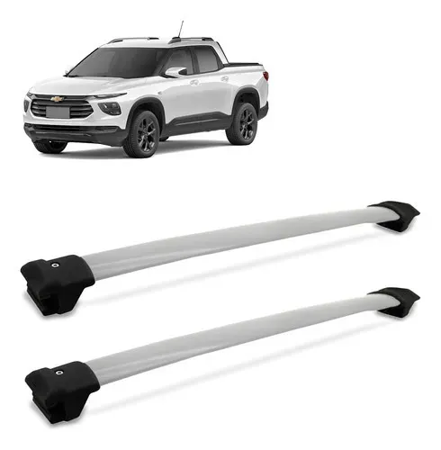 Rack Travessa De Teto Chevrolet Montana 2024 Alumínio Prata