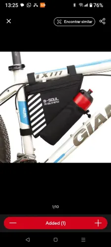 Bolsa de Quadro para Bicicleta B-SOUL com Porta-Garrafa