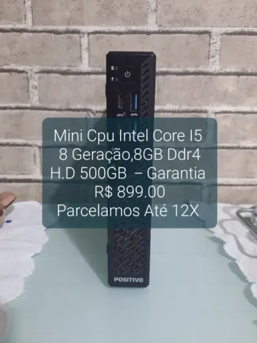 Mini Cpu Intel Core I5 / 8 Geração,8GB Ddr4,H.D 500GB - Garantia.