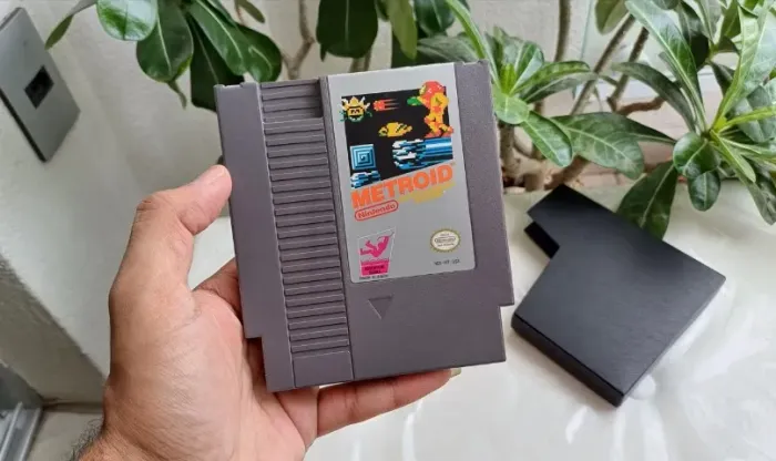 Cartucho Metroid Nintendo Nes + Slave, 72 Pinos, Impecável