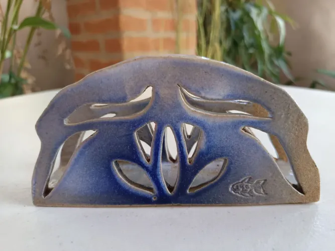 Porta Guardanapo de Cerâmica Artesanal