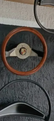 VOLANTE DE MADEIRA PARA FUSCA BRASÍLIA BUG BAJA PUMA 