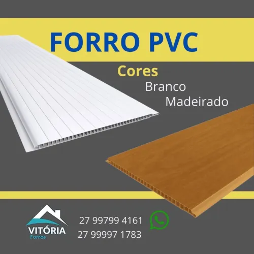 Vendas e instalação do forro PVC branco e amadeirado