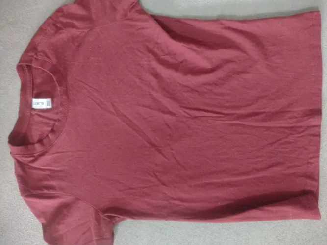 Blusa baby look bordo