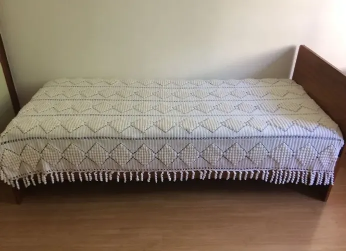 Colcha de solteiro em crochê