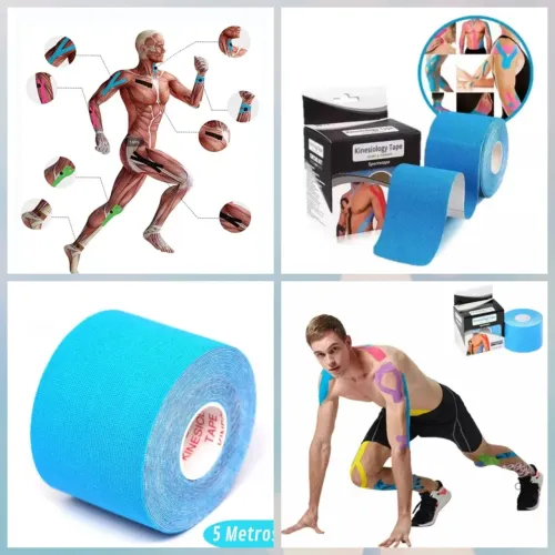 Fita Kinesiologia - 5 Metros - Ideal para Reforço Muscular e Recuperação